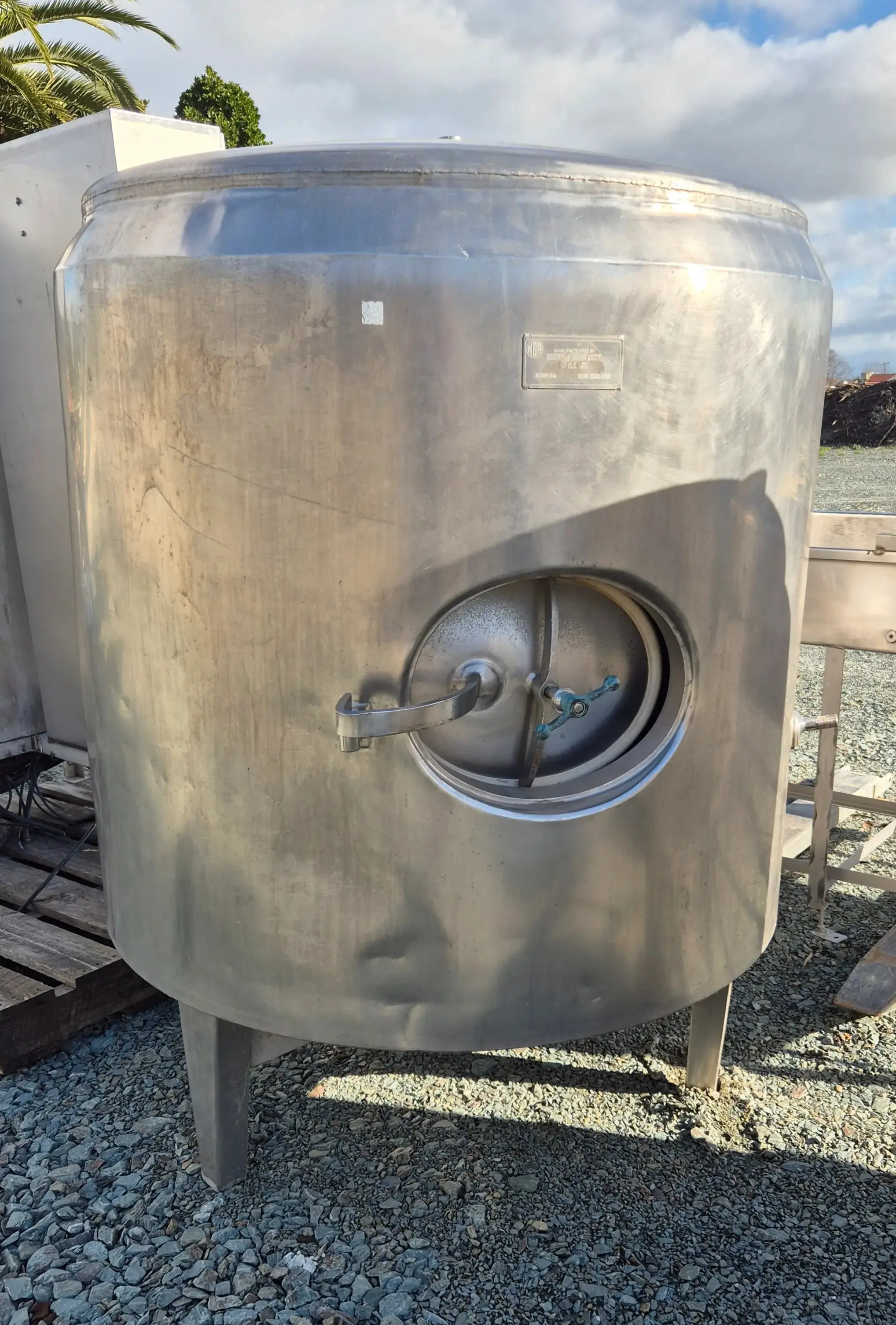 4500L Stainless Steel Jacketed Tank